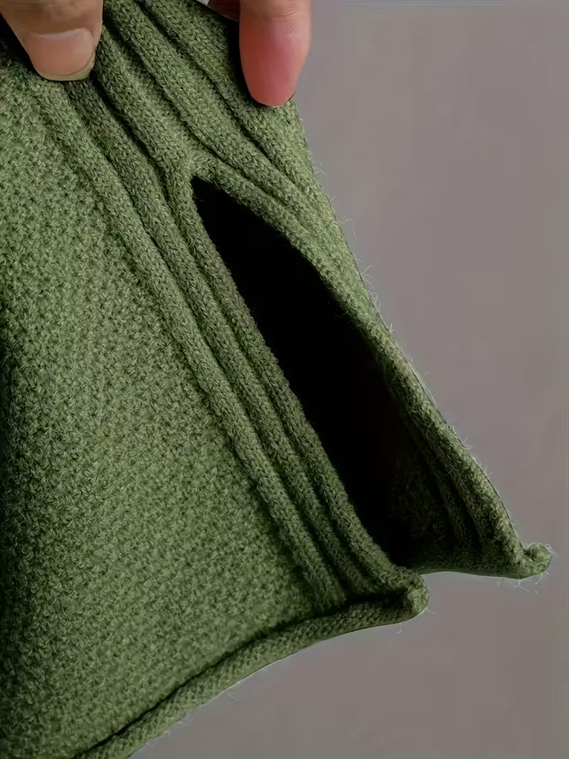 Patterned Round Neck Solid Color set