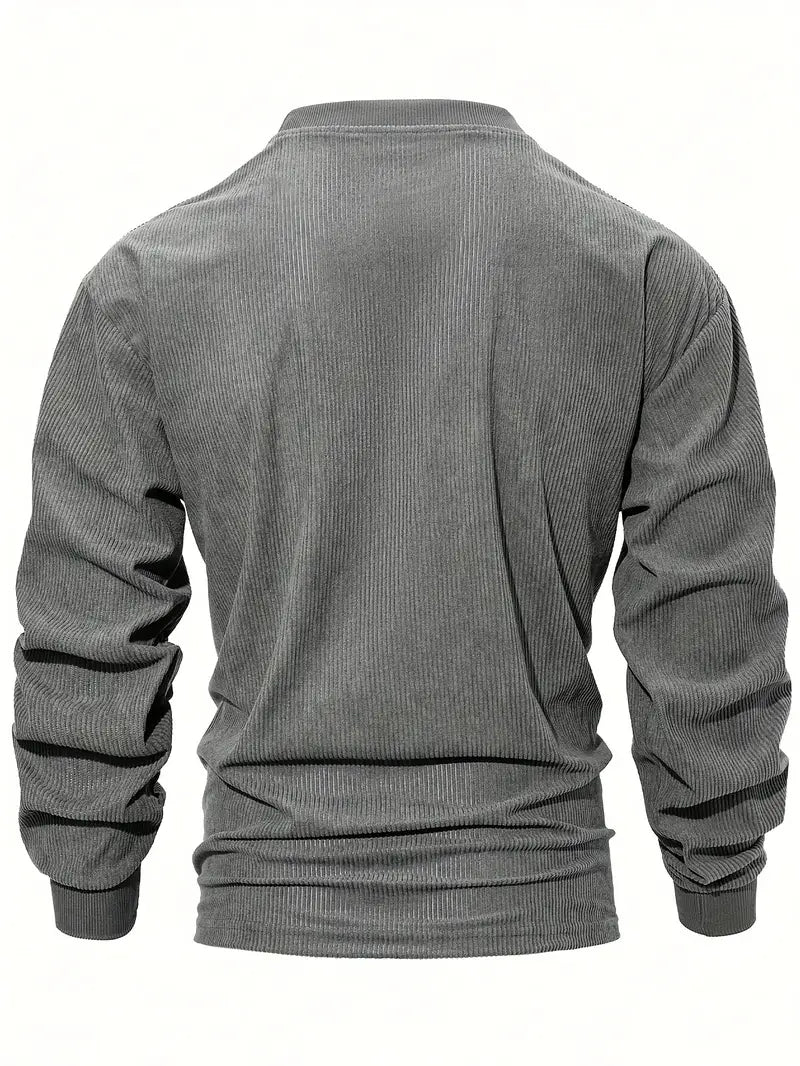 Men'S Casual Long Sleeve Crew Neck Sweatshirt
