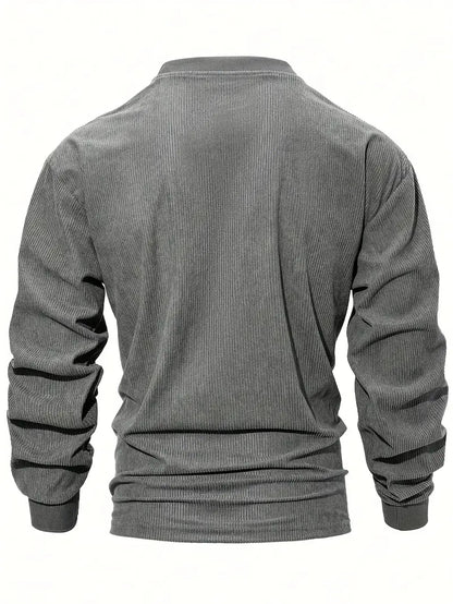 Men'S Casual Long Sleeve Crew Neck Sweatshirt