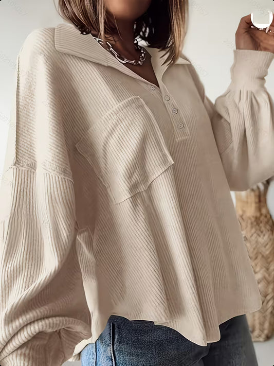 Women's Oversized Puffed Sleeve Blouse