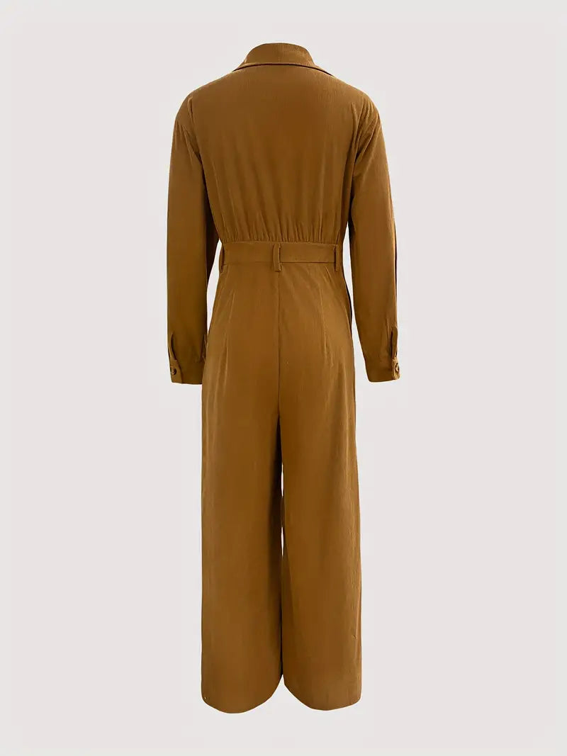 Solid Color Casual jumpsuit