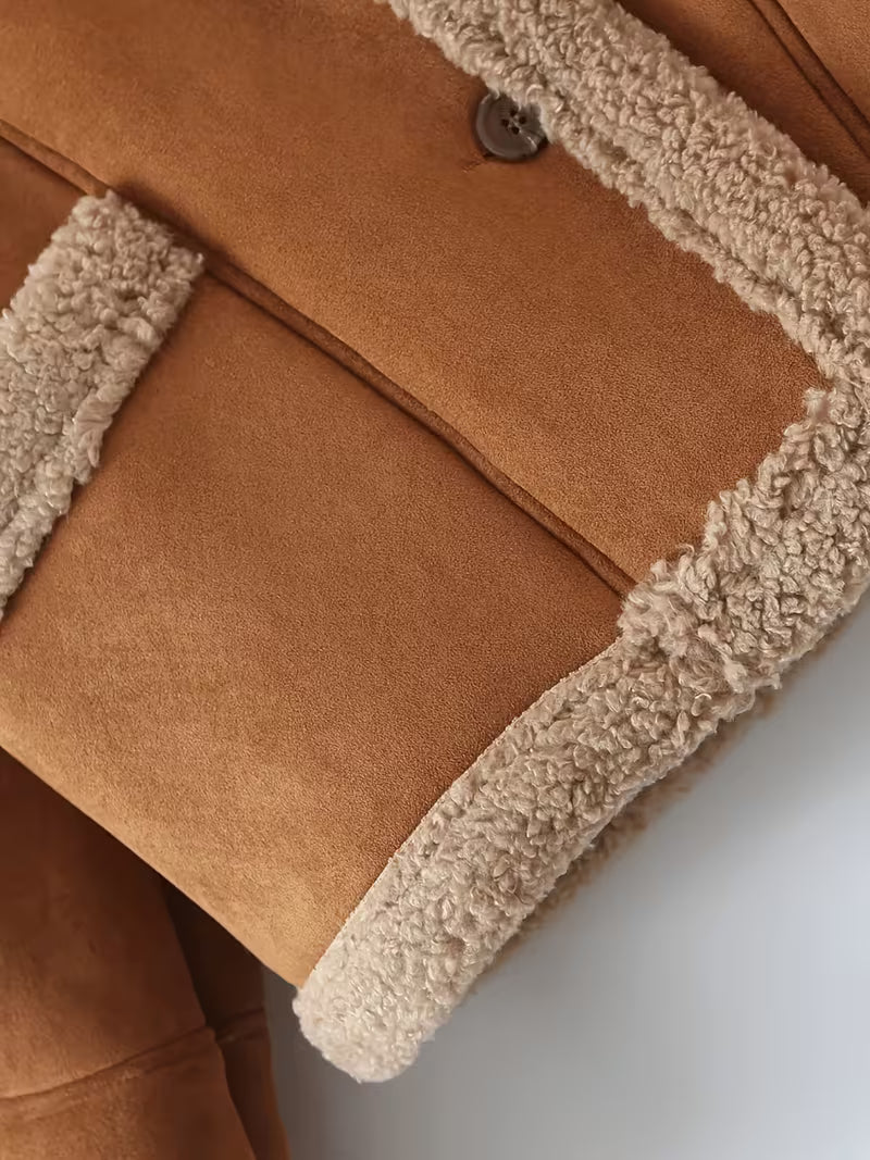 Women's Sheepskin-Like Lining Jacket