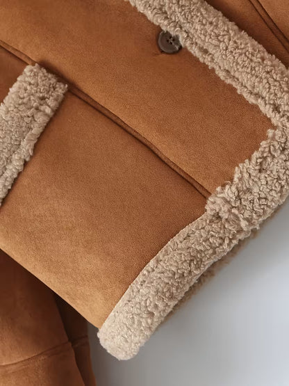 Women's Sheepskin-Like Lining Jacket