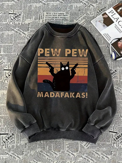 pew pew pullover sweatshirt