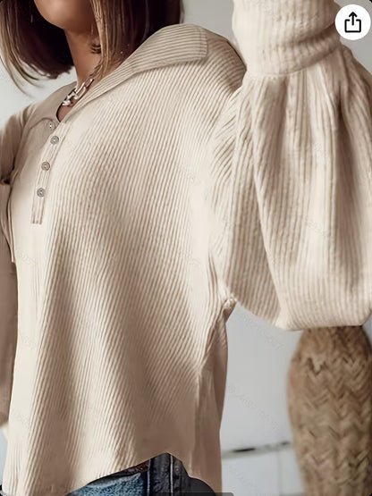 Women's Oversized Puffed Sleeve Blouse