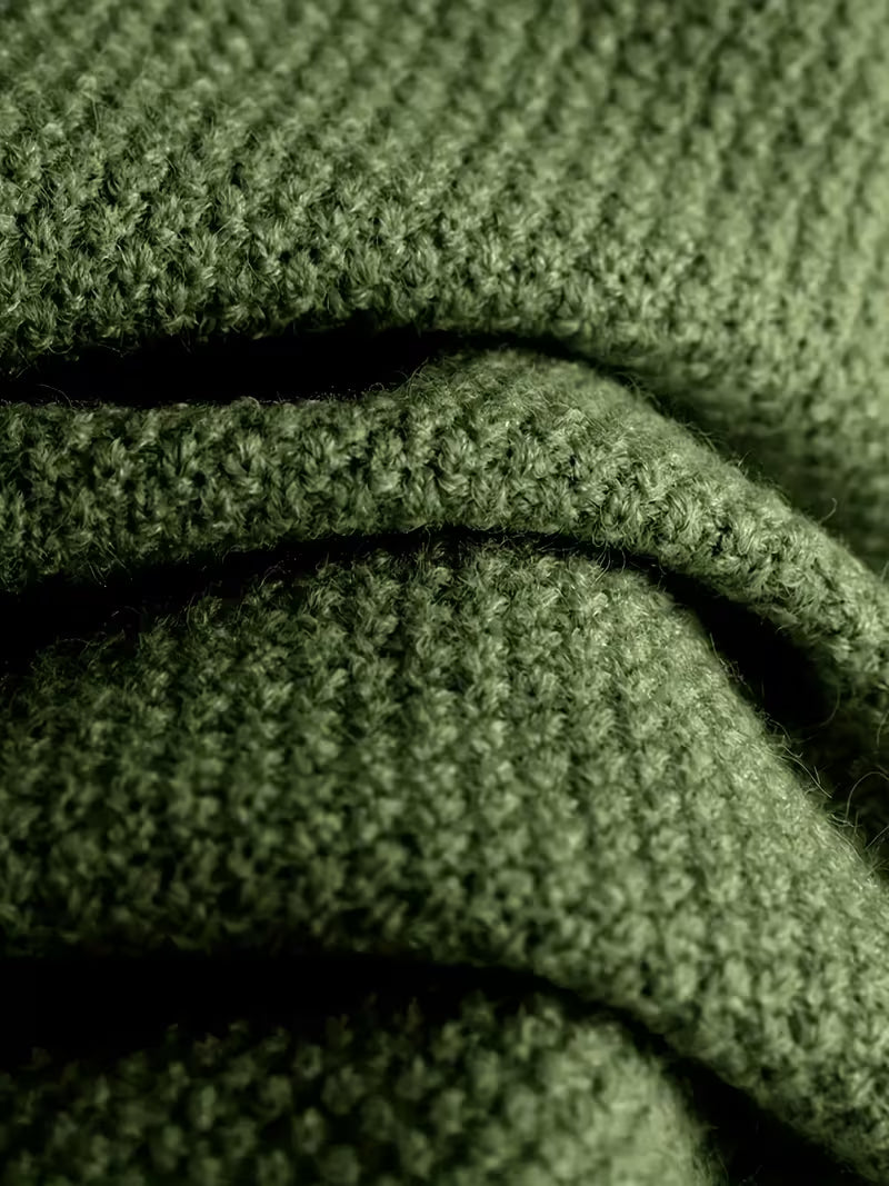 Patterned Round Neck Solid Color set