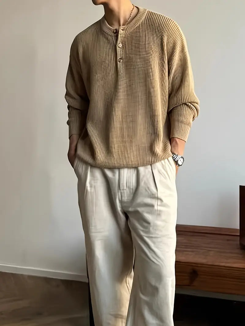 Men's Beige Sweater