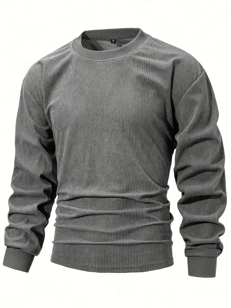 Men'S Casual Long Sleeve Crew Neck Sweatshirt