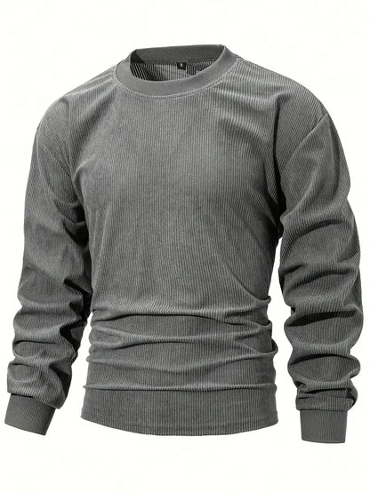 Men'S Casual Long Sleeve Crew Neck Sweatshirt