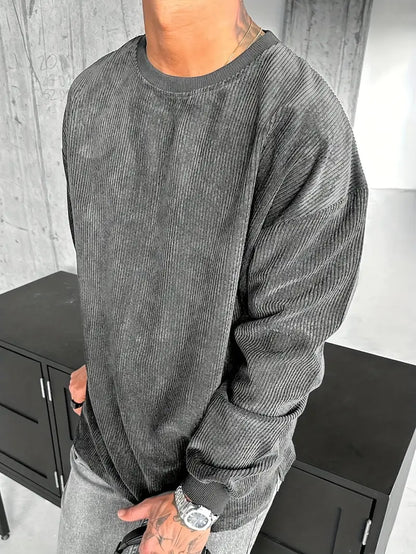 Men'S Casual Long Sleeve Crew Neck Sweatshirt