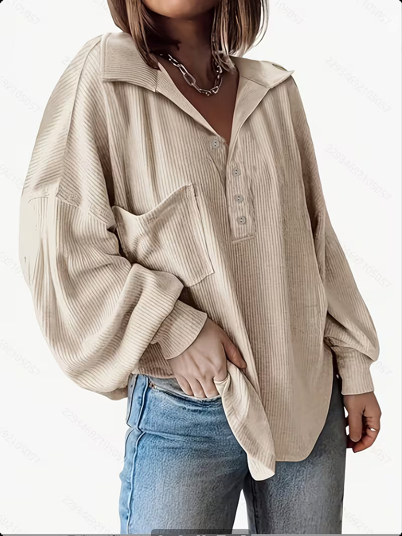 Women's Oversized Puffed Sleeve Blouse