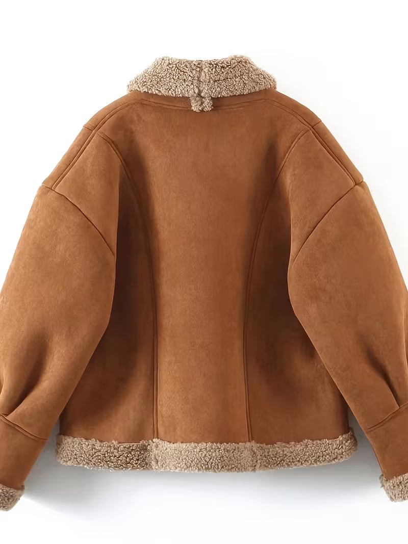 Women's Sheepskin-Like Lining Jacket